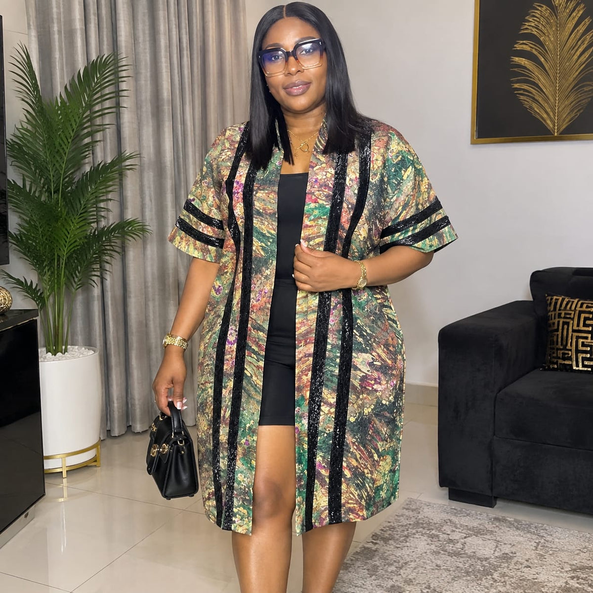 ADIRE BATIK KIMONO 551