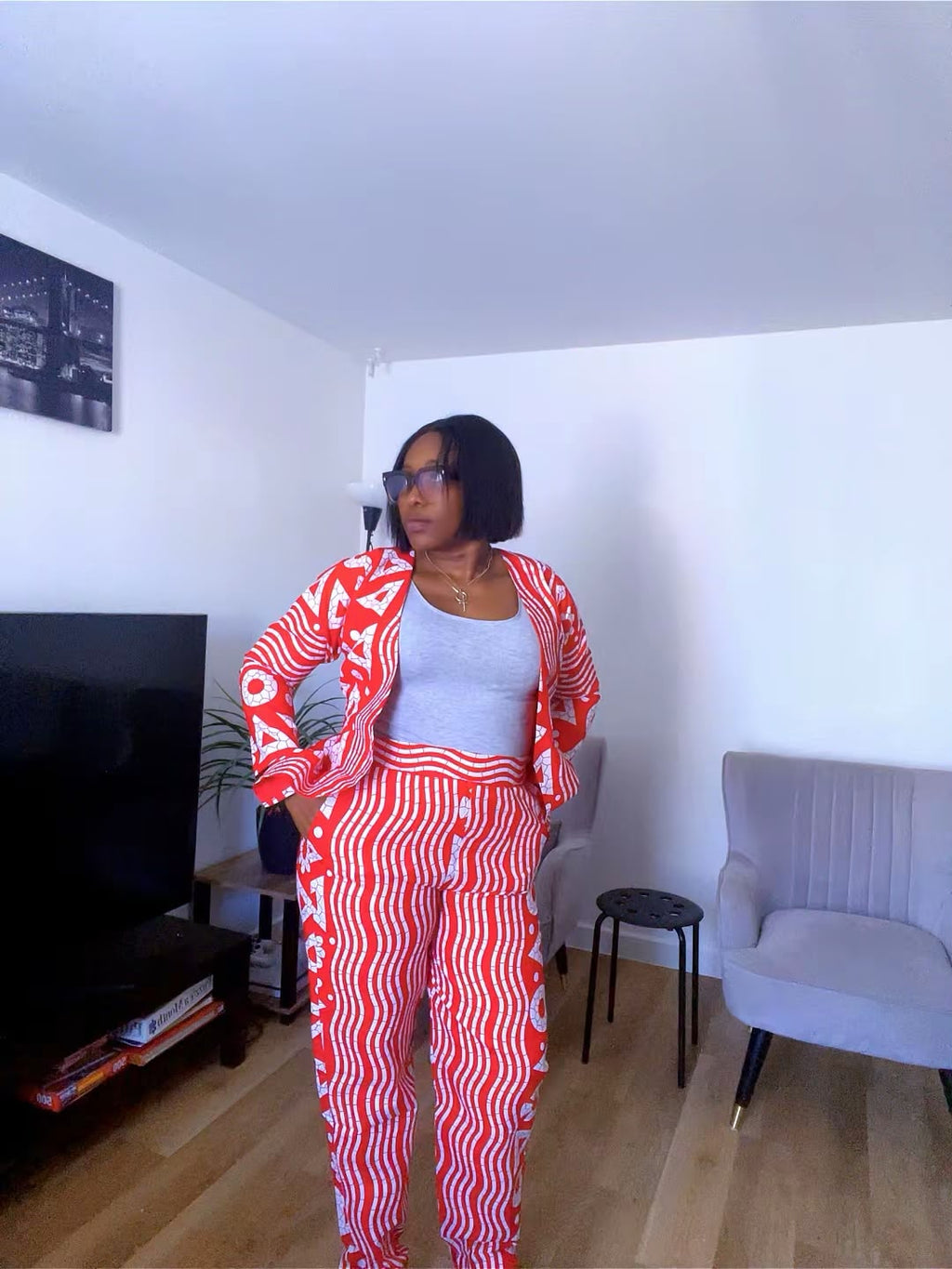 Ankara Blazer 2pcs