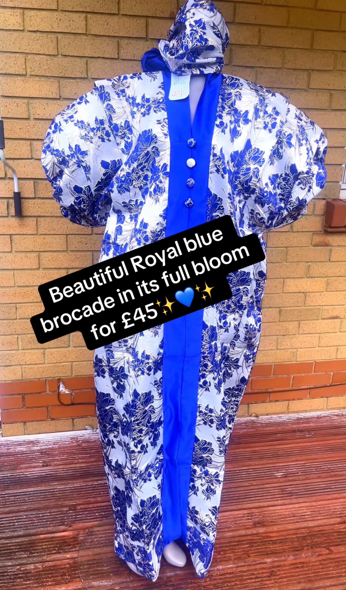 BROCADE BUBU BLUE 021