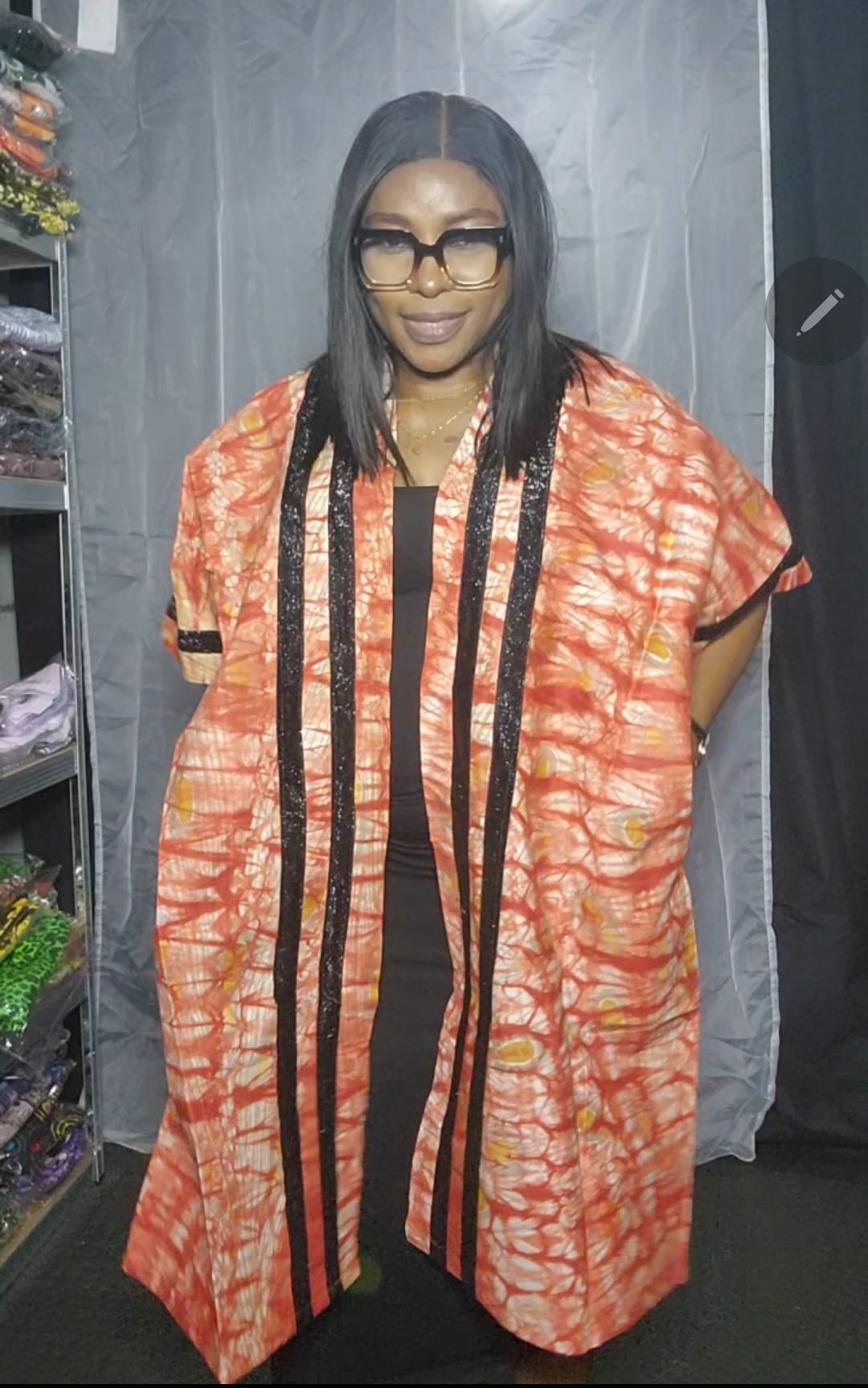 ADIRE BATIK KIMONO 555